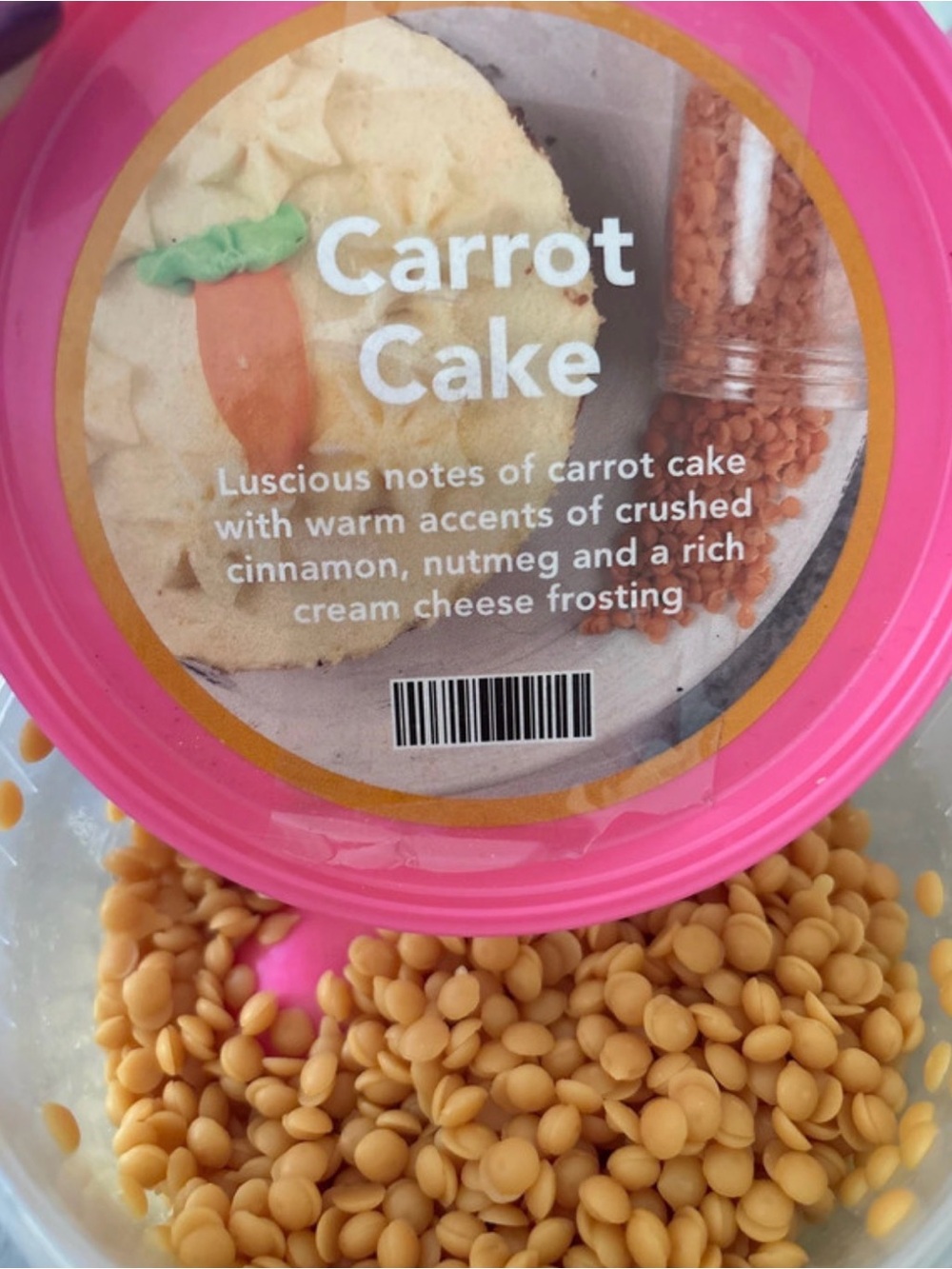Pink zebra wax melts carrot cake
